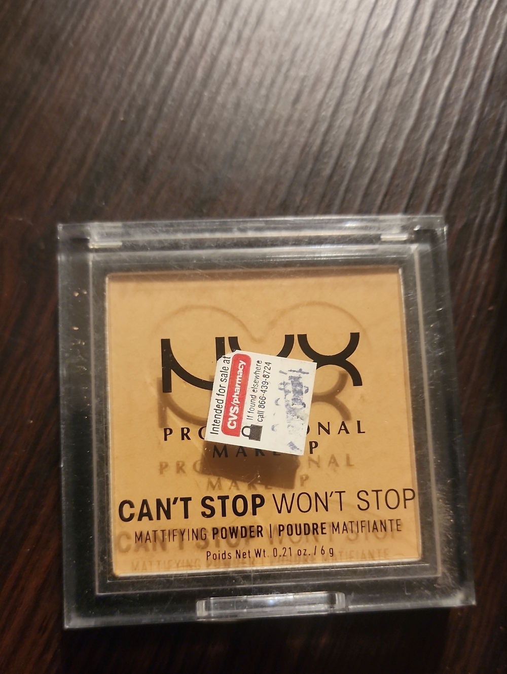 NYX Can't Stop Won't Stop Mattifying Powder - Beige